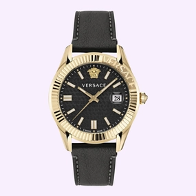 Versace VE3K00222 Greca Time Leather Men's Watch