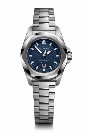Victorinox I.N.O.X 32mm Stainless Steel Blue Dial Watch 242038