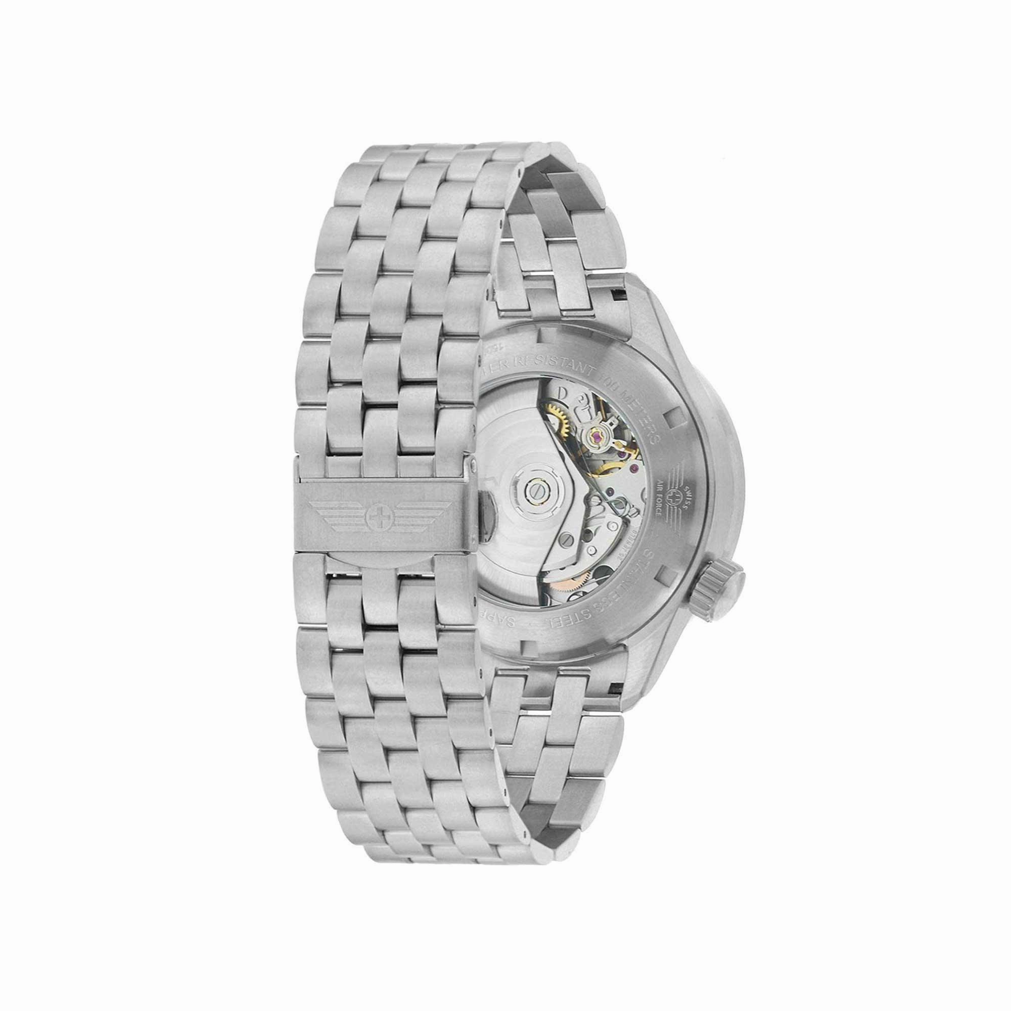 Victorinox Swiss Army Men's Chrono Watch - Airboss Mach 9 Grey Dial Bracelet | 241722