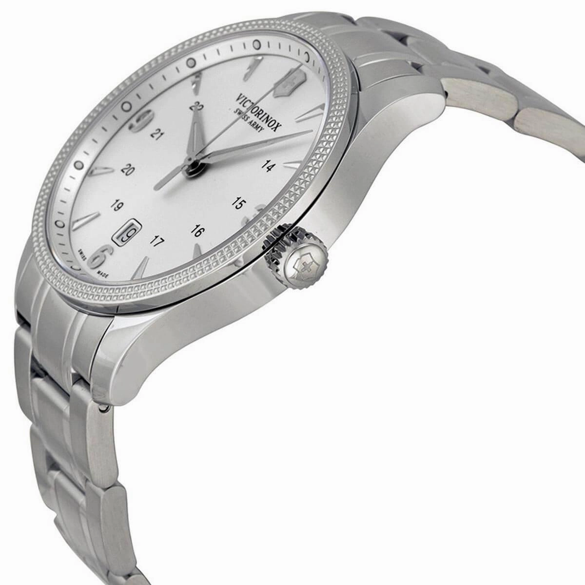 Victorinox Swiss Army Men's Quartz Watch - Alliance Silver Tone Dial Bracelet | 241712