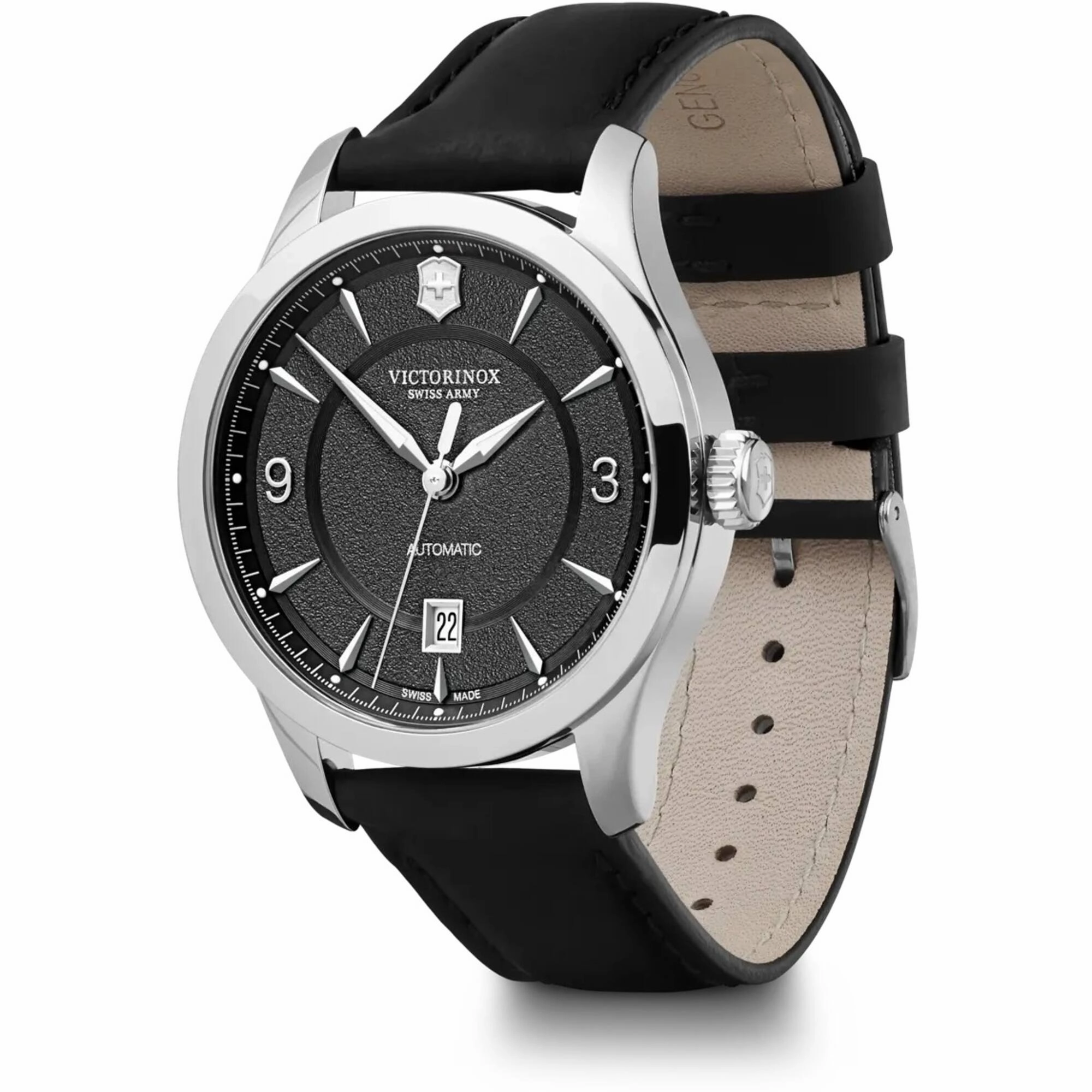 Victorinox Swiss Army Men's Watch - Alliance Mechanical Black Leather Strap | 241869