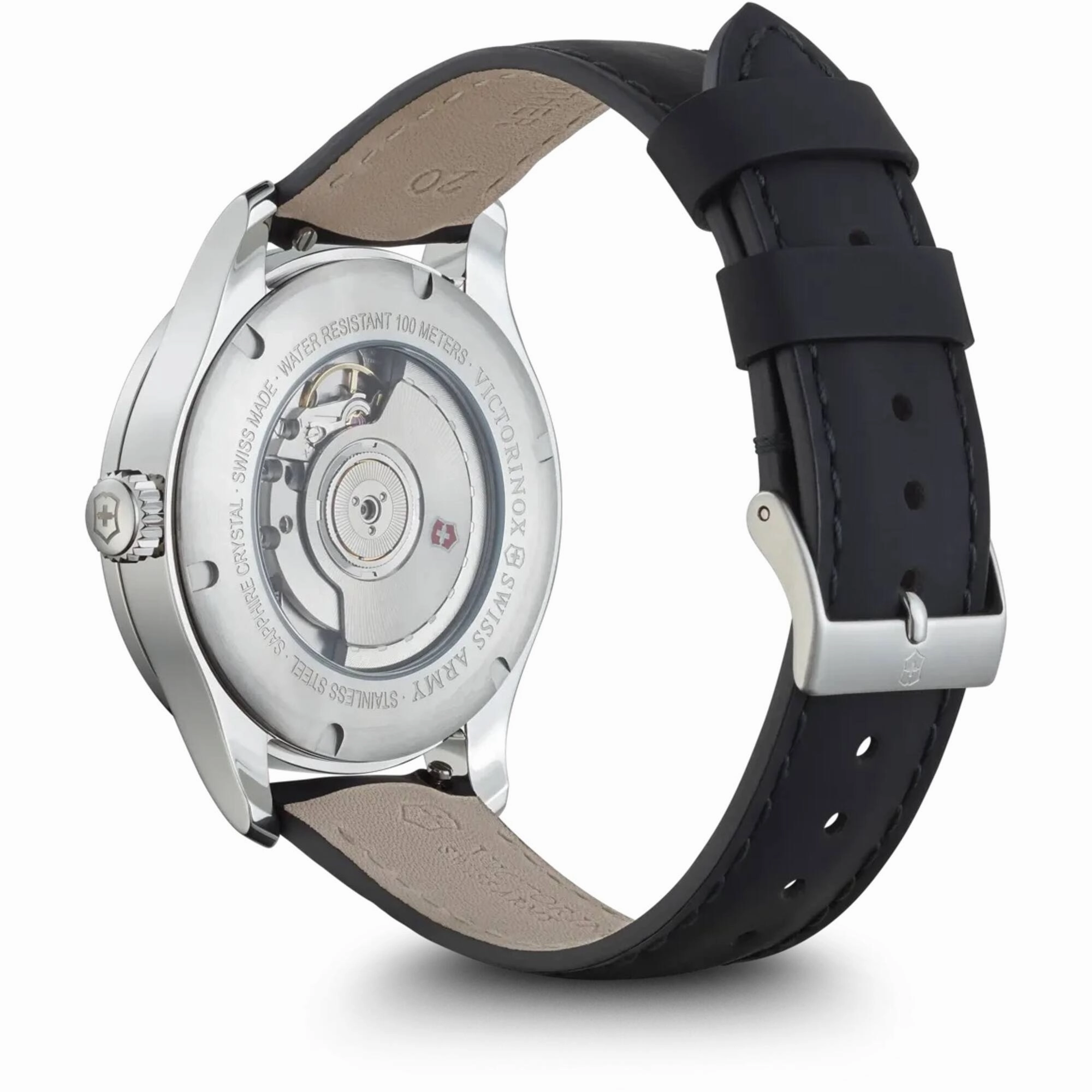 Victorinox Swiss Army Men's Watch - Alliance Mechanical Black Leather Strap | 241869