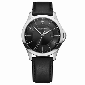Victorinox Swiss Army Men's Watch - Alliance Silver Tone Case Black Dial | 241904