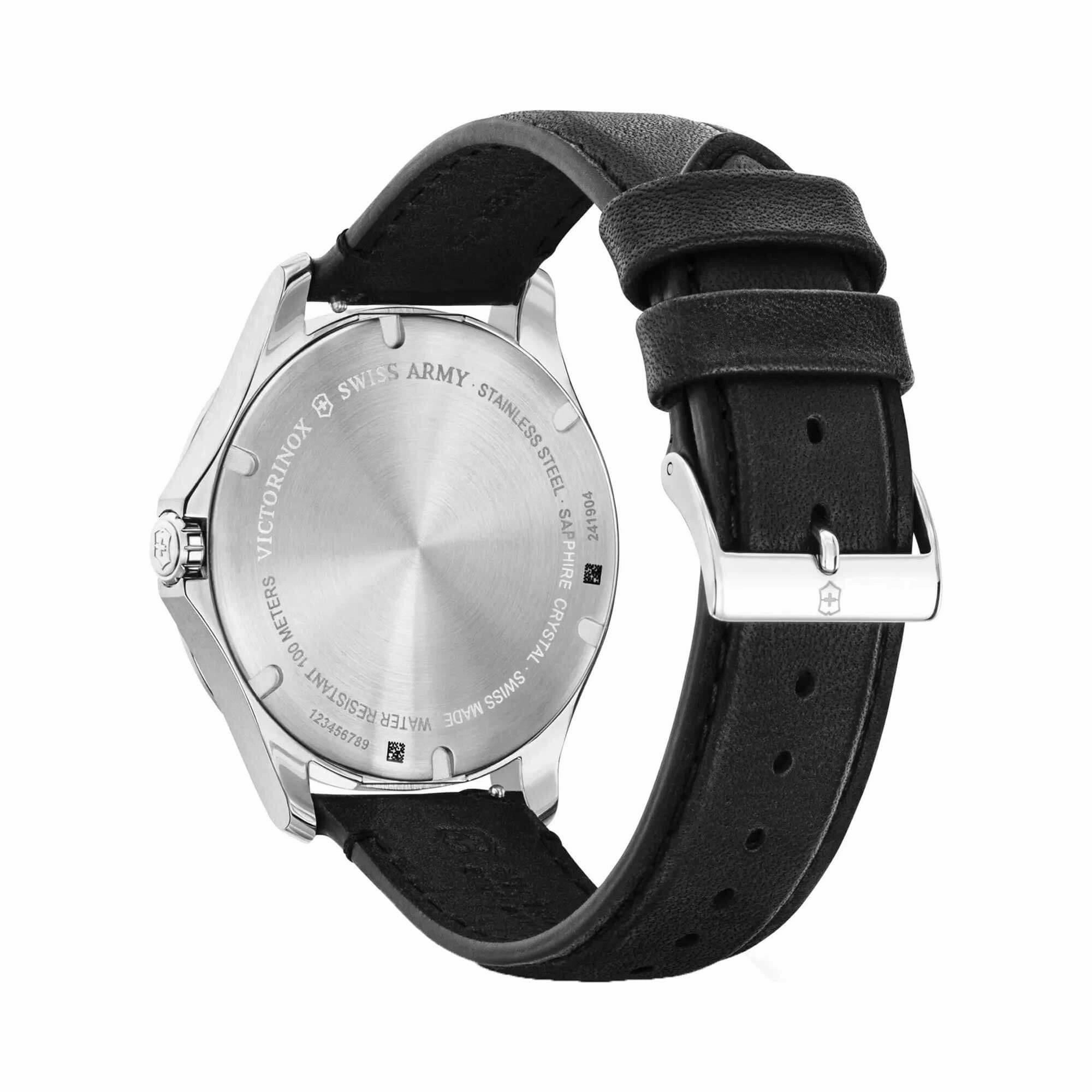 Victorinox Swiss Army Men's Watch - Alliance Silver Tone Case Black Dial | 241904