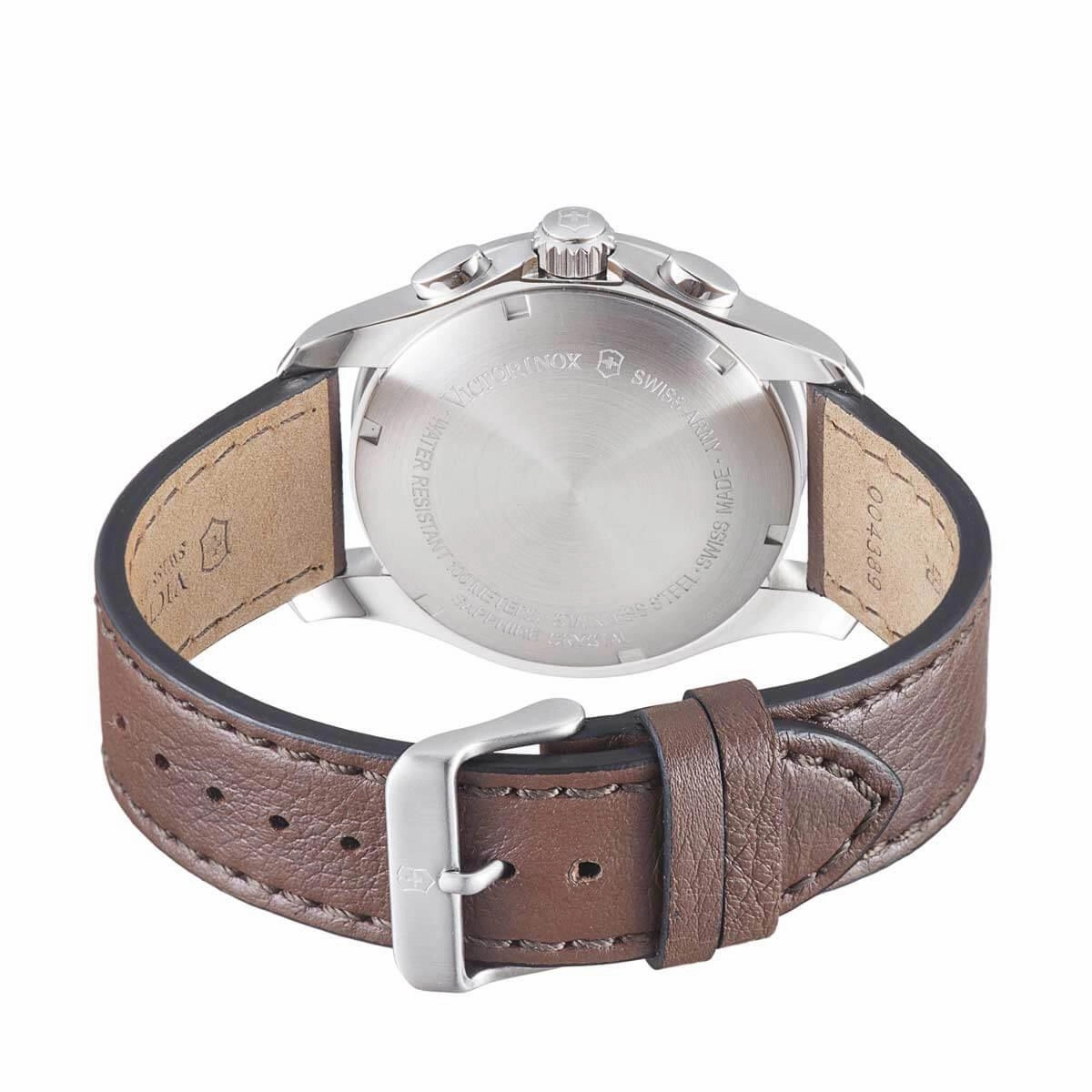 Victorinox Swiss Army Men's Watch - Chrono Classic Brown Leather Strap | 241659