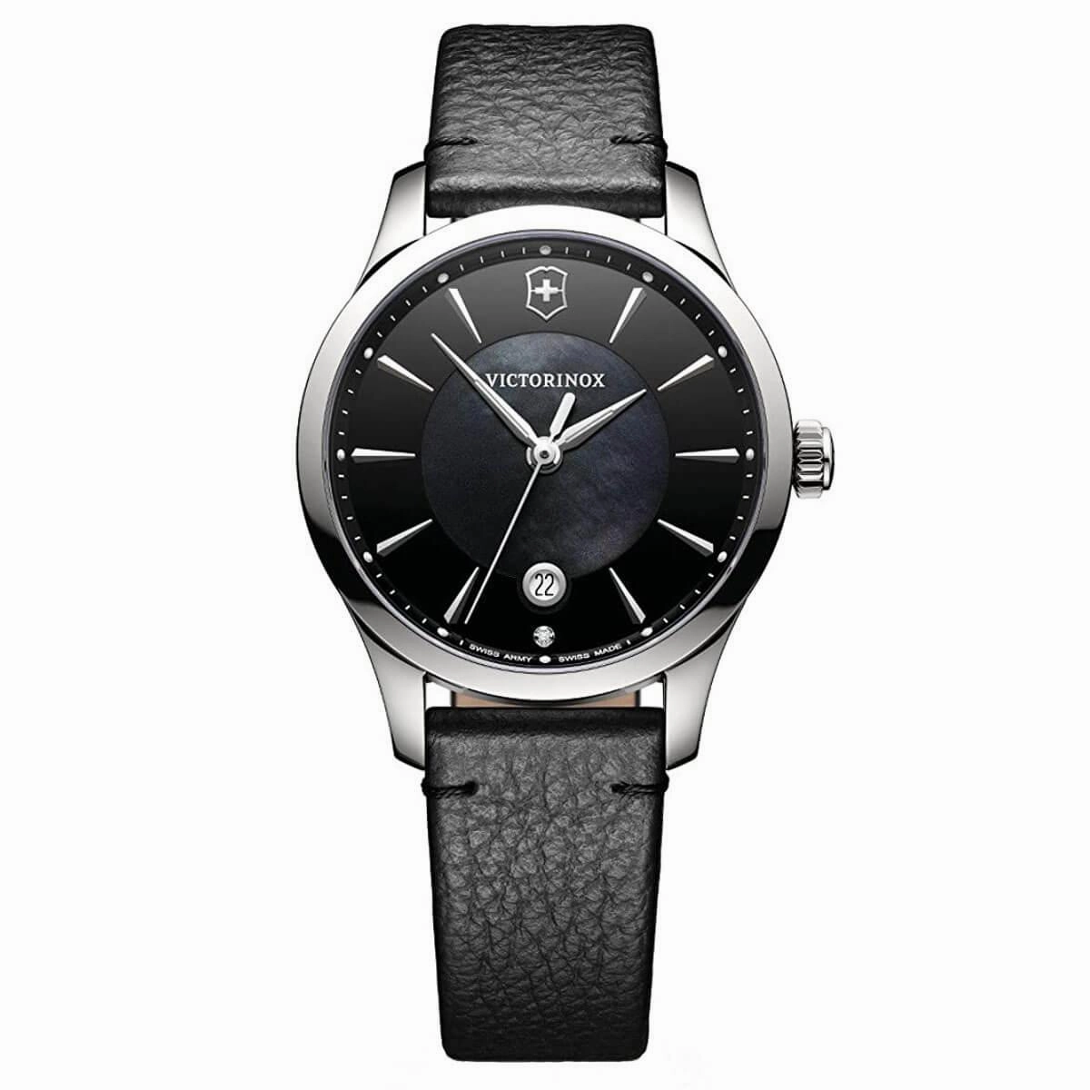 Victorinox Swiss Army Women's Quartz Watch - Alliance Black and MOP Dial | 241754