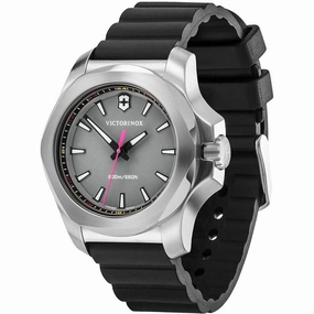 Victorinox Swiss Army Women's Watch - I.N.O.X. V Grey Dial Black Strap | 241881
