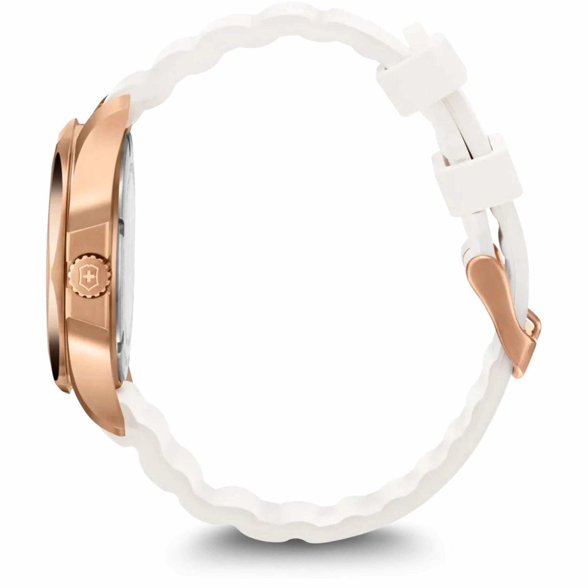 Victorinox Swiss Army Women's Watch - I.N.O.X. V Rose Gold Case White Strap | 241954