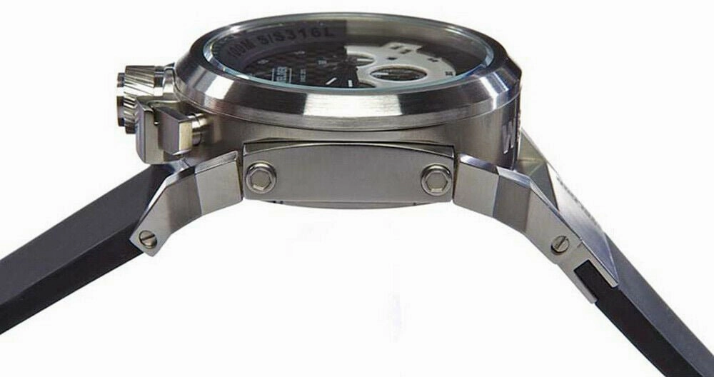 Welder by U-boat K36 Chronograph Stainless Steel Mens Watch Rubber Strap K36-2403