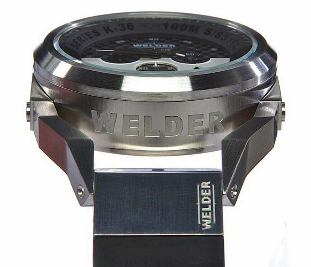 Welder by U-boat K36 Chronograph Stainless Steel Mens Watch Rubber Strap K36-2403