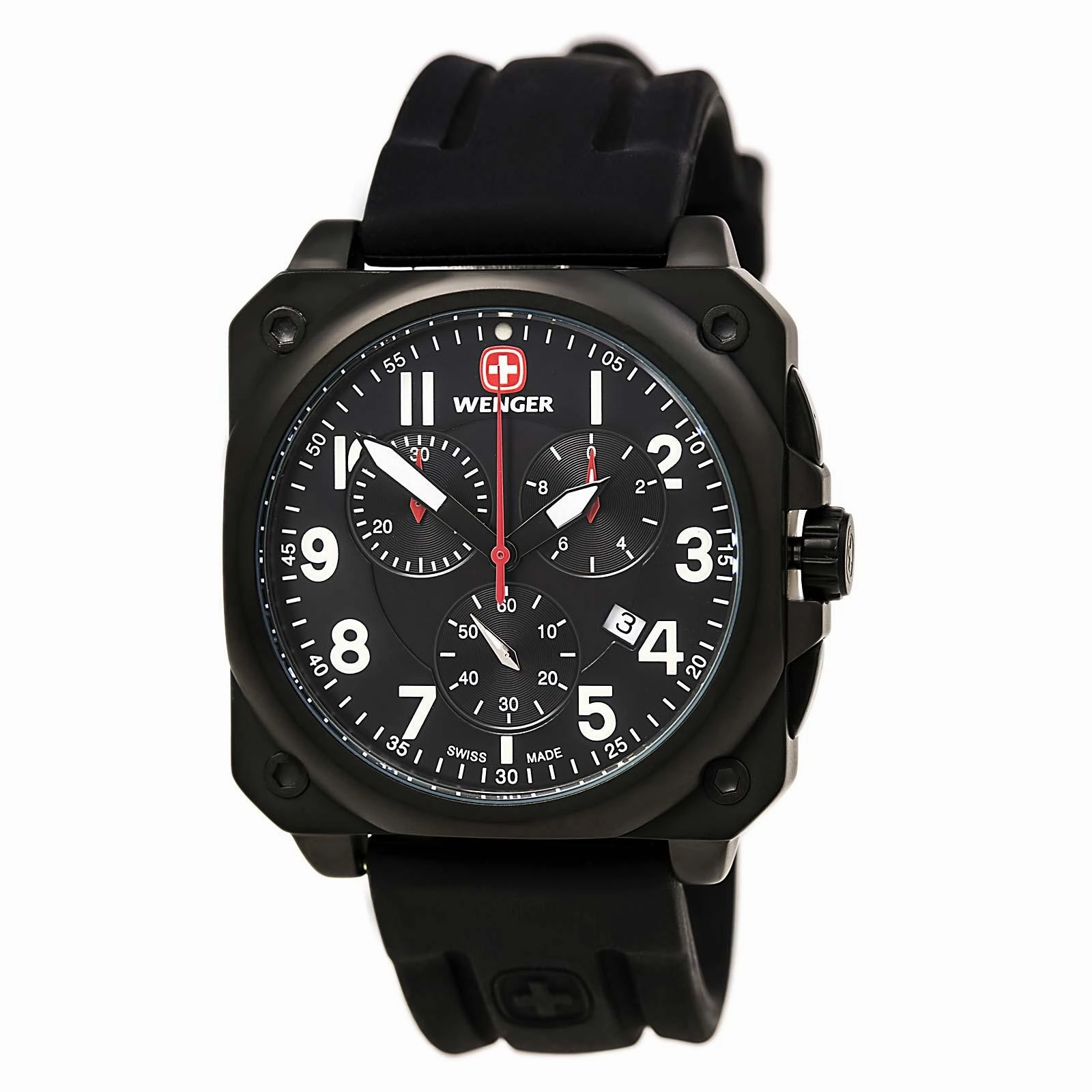 Wenger Men's Swiss Made AeroGraph Cockpit Chronograph 77010