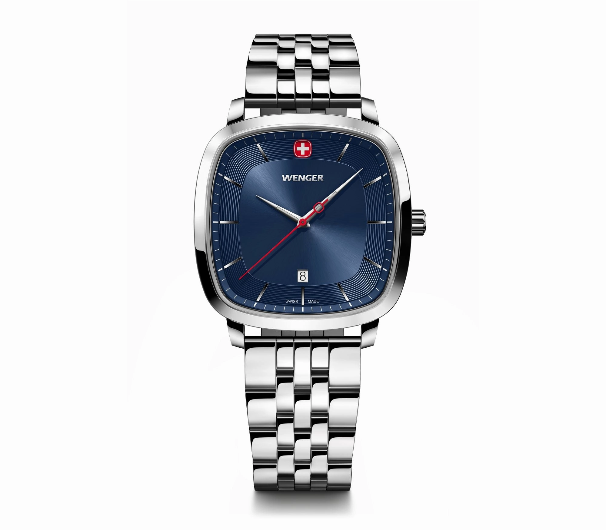Wenger Vintage Classic 37mm Blue Dial Stainless Steel Watch 01.1921.103