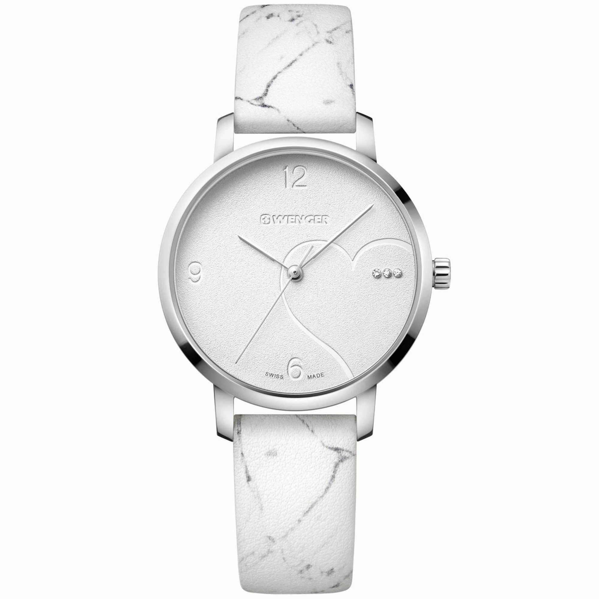 Wenger Women's Watch - Metropolitan Donnissima White Dial Leather Strap | 01.1731.109