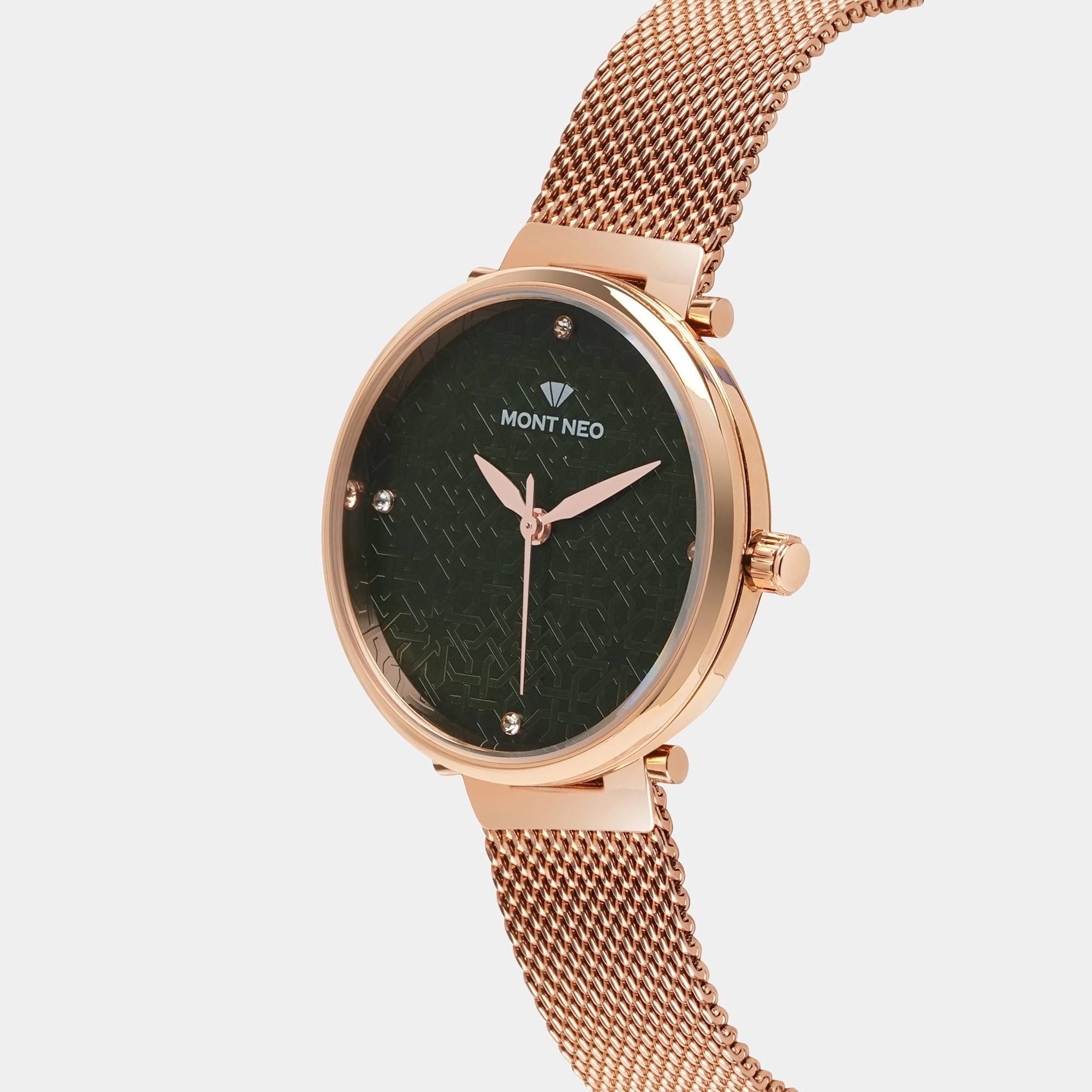 Women Green Analog Stainless Steel Watch 9006T-B3314