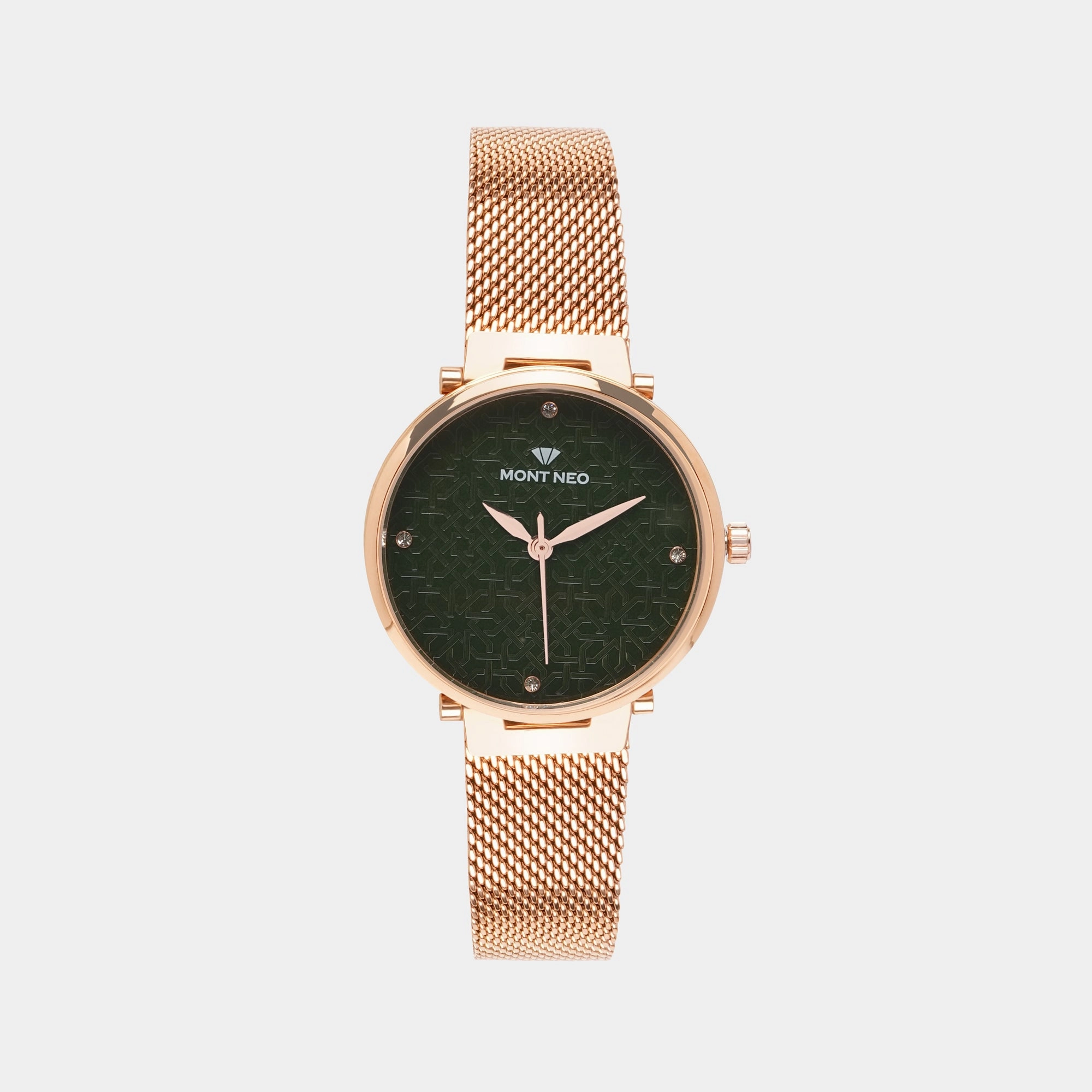 Women Green Analog Stainless Steel Watch 9006T-B3314