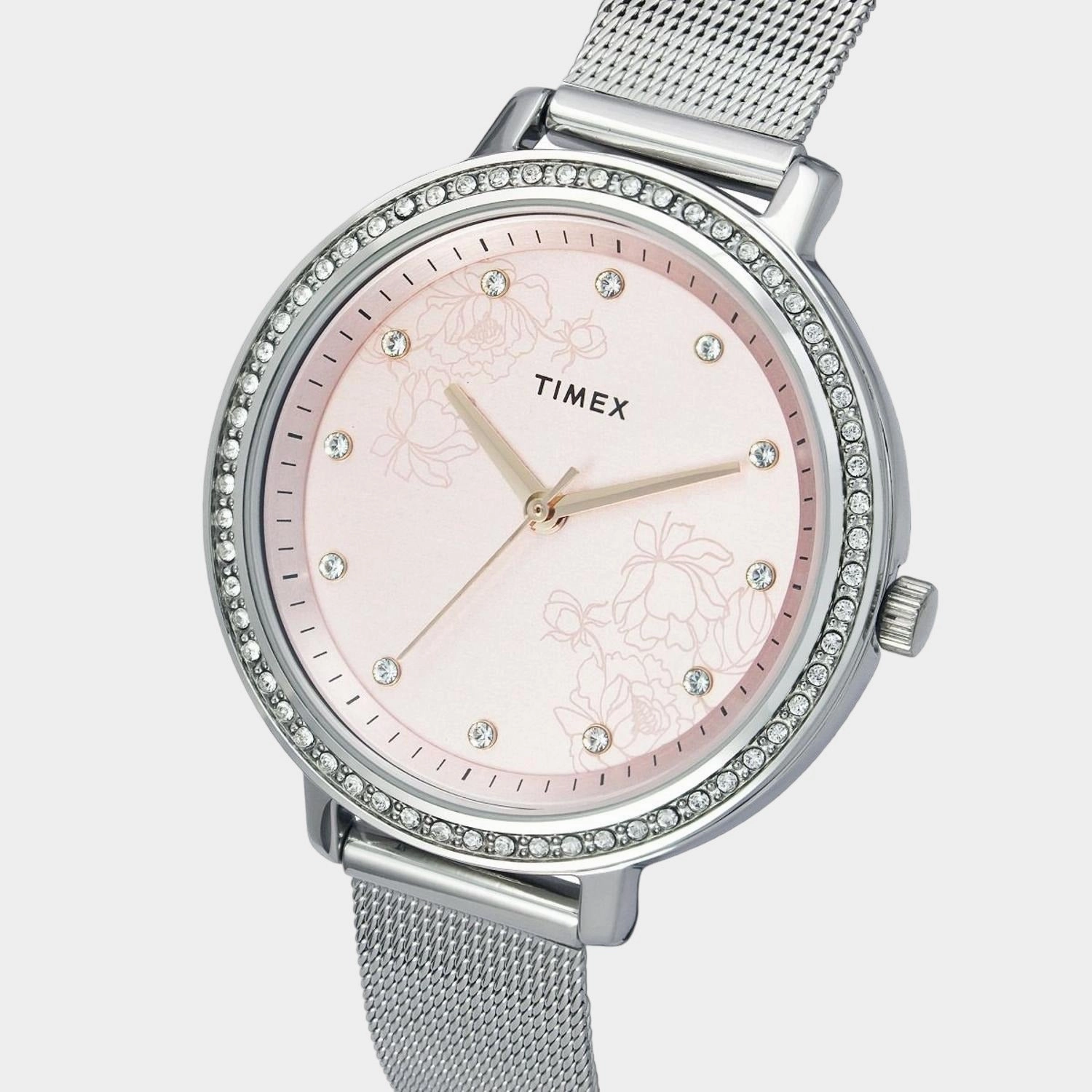 Women Pink Analog Stainless Steel Watch TWEL14700