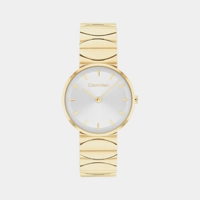 Women Quartz Silver White Dial Analog Stainless Steel Watch 25100043