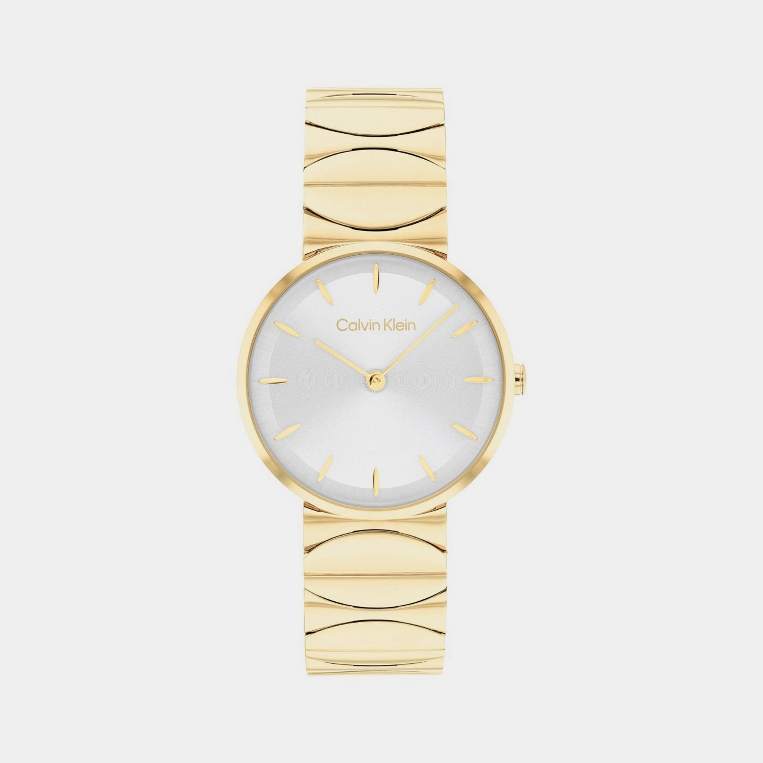 Women Quartz Silver White Dial Analog Stainless Steel Watch 25100043