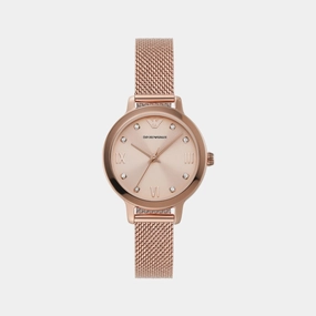 Women Rose Gold Analog Stainless Steel Watch AR11512