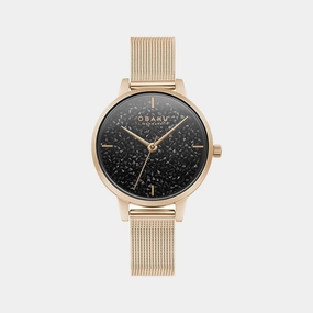 Women's Black Analog Stainless Steel Watch V250LXVBMV