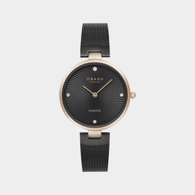 Women's Black Analog Stainless Steel Watch V256LXVBMB-DD