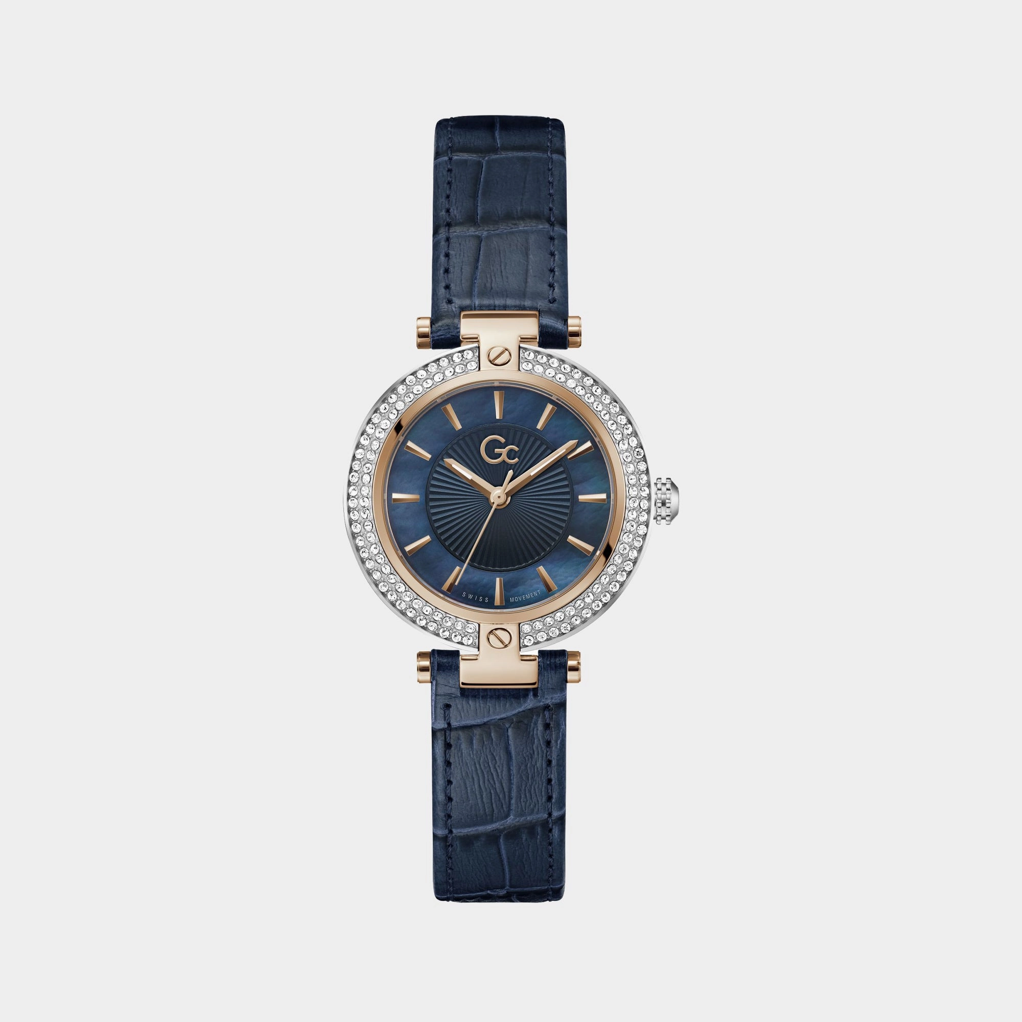 Women's Blue Analog Genuine Leather Watch Z22003L7MF