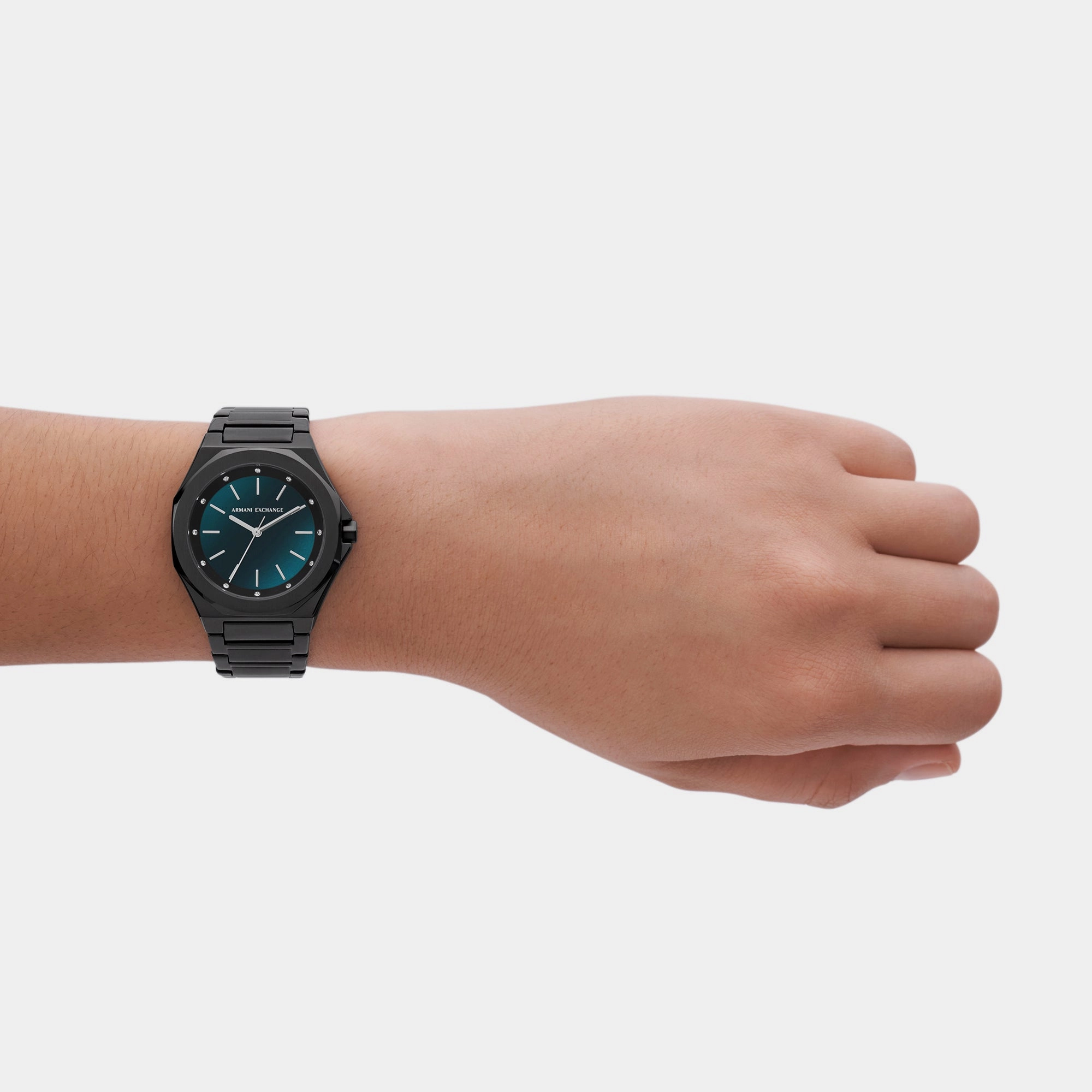 Women's Blue Analog Stainless Steel Watch AX4609