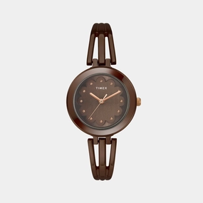 Women's Brown Analog Stainless Steel Watch TWTL10313