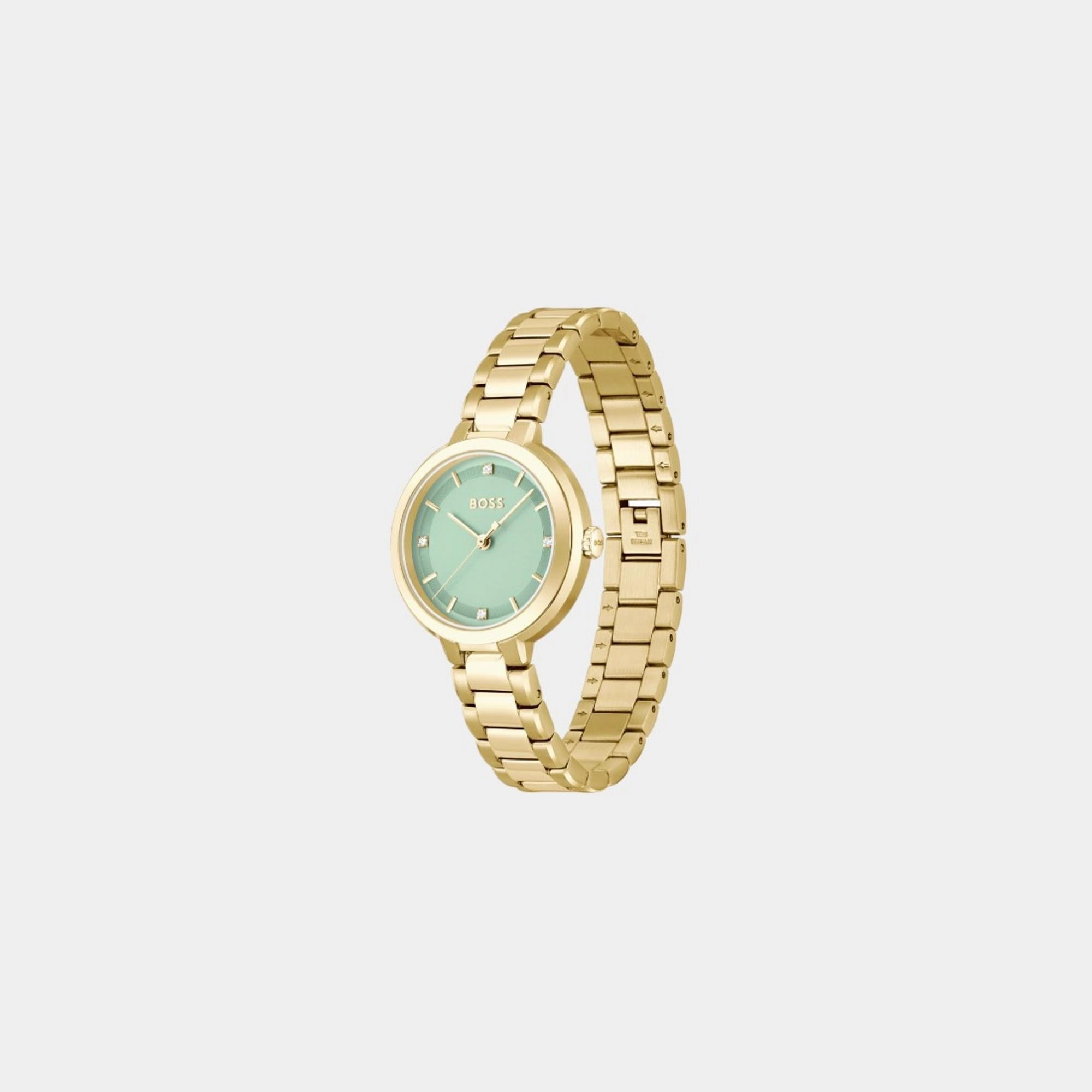 Women's Quartz Analog Green Dial Stainless Steel Watch 1502759