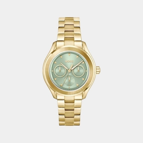 Women's Quartz Multi-Function Green Dial Stainless Steel Watch 1502745