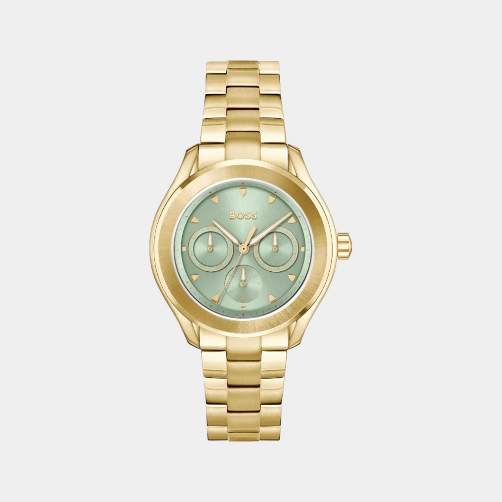 Women's Quartz Multi-Function Green Dial Stainless Steel Watch 1502745