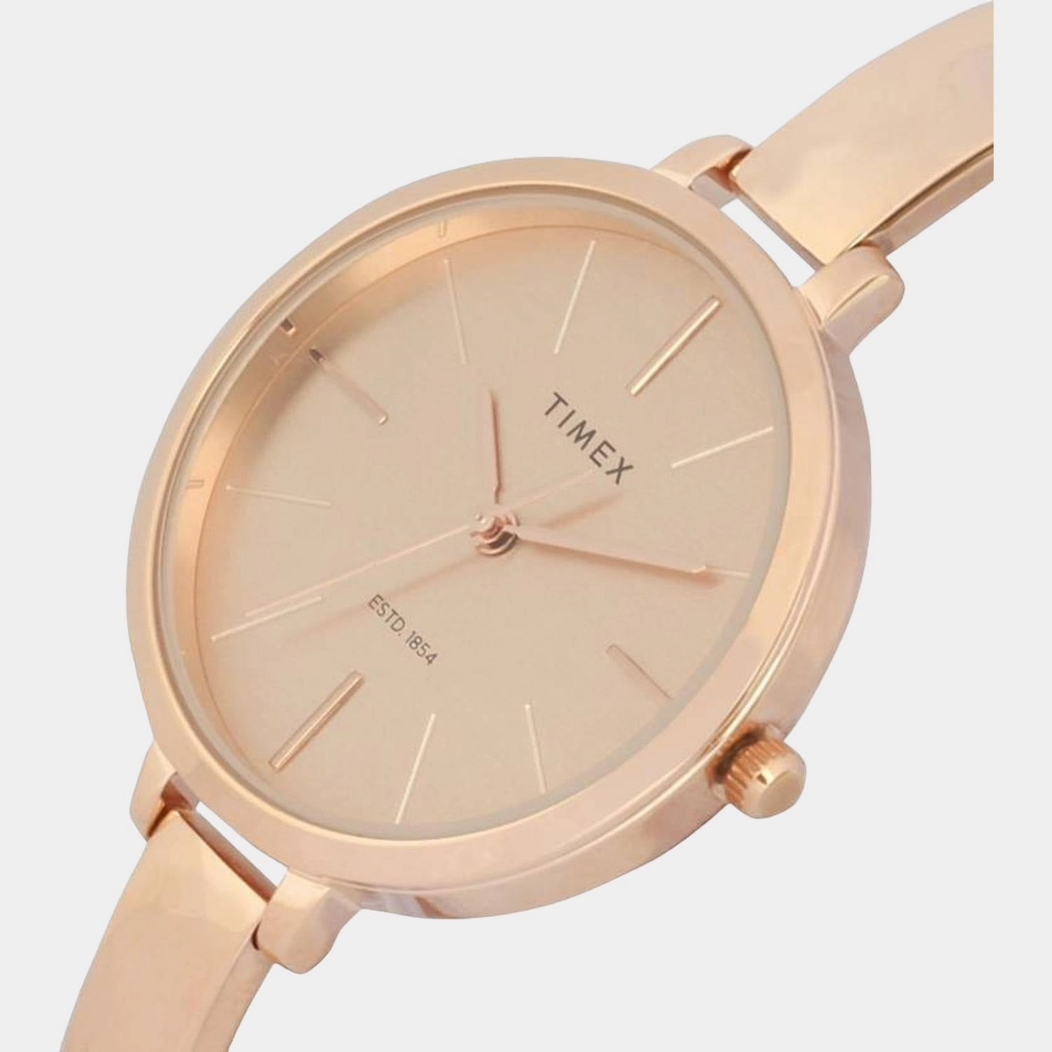 Women's Rose Gold Analog Stainless Steel Watch TWEL12803