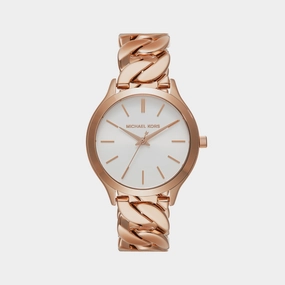 Women's Runway Rose Gold Analog Stainless Steel Watch MK7473