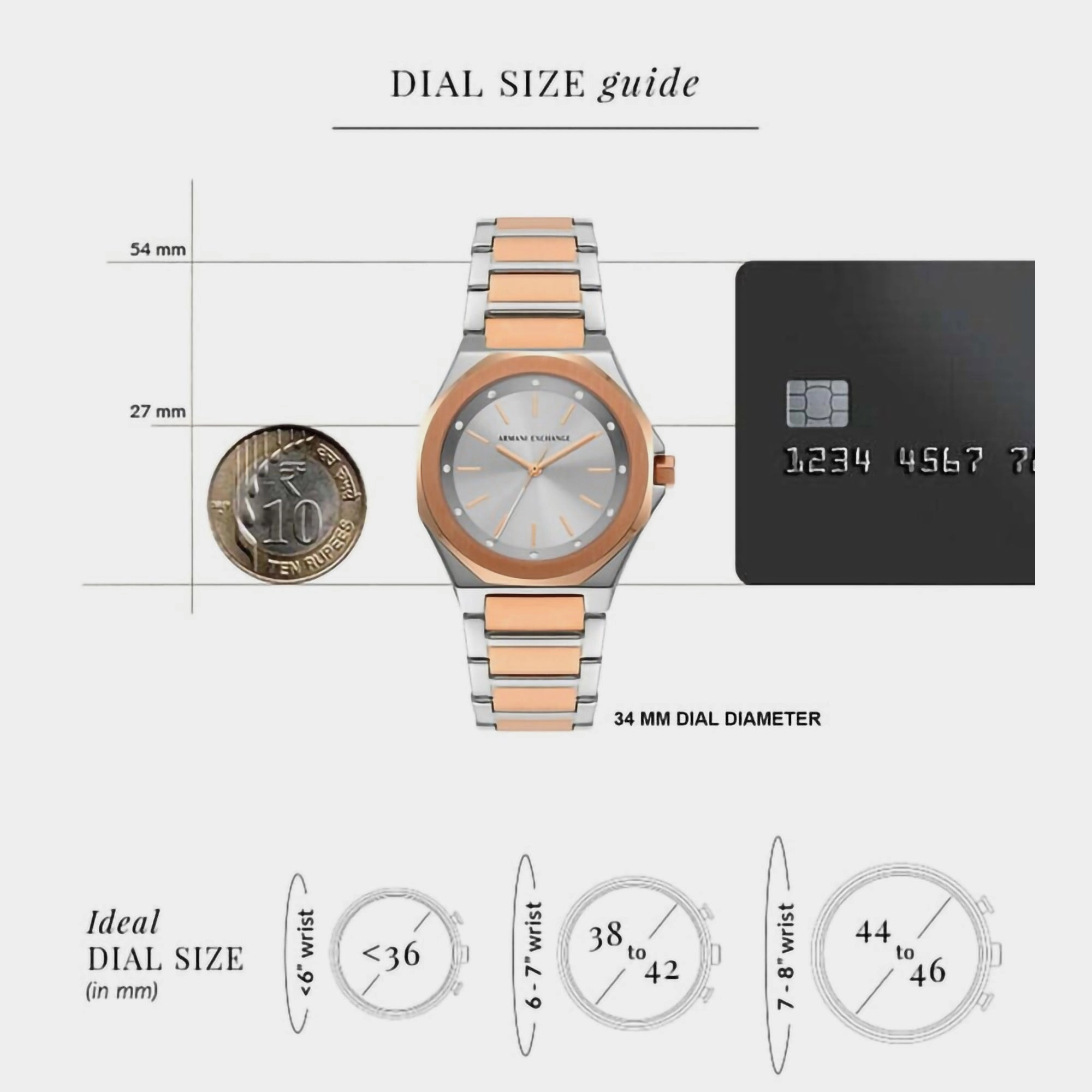 Women's Silver Analog Stainless Steel Watch AX4607