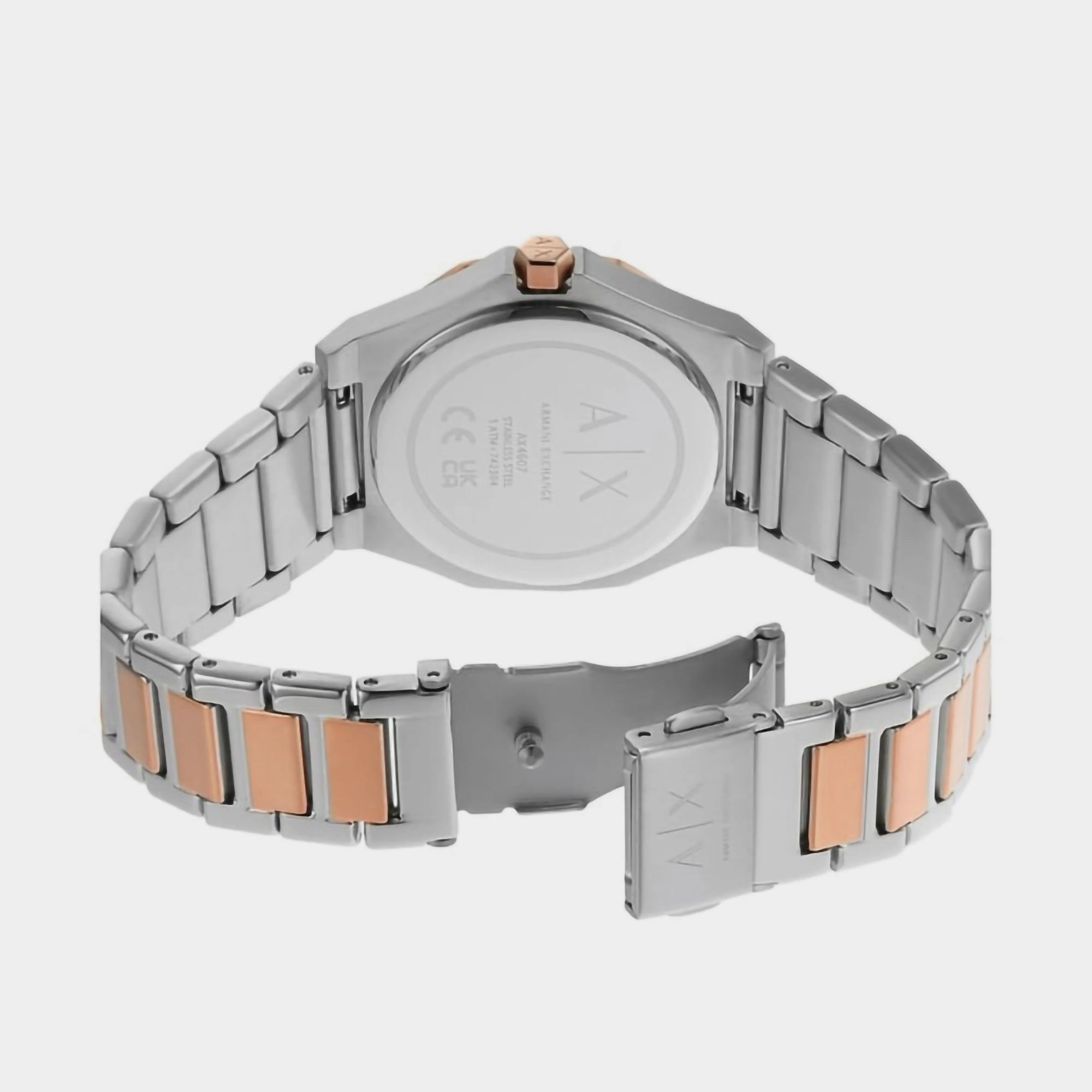 Women's Silver Analog Stainless Steel Watch AX4607