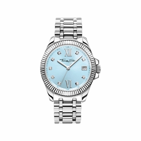 Women's watch with light blue dial