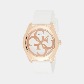 Women's White Analog Silicon Watch W0911L5