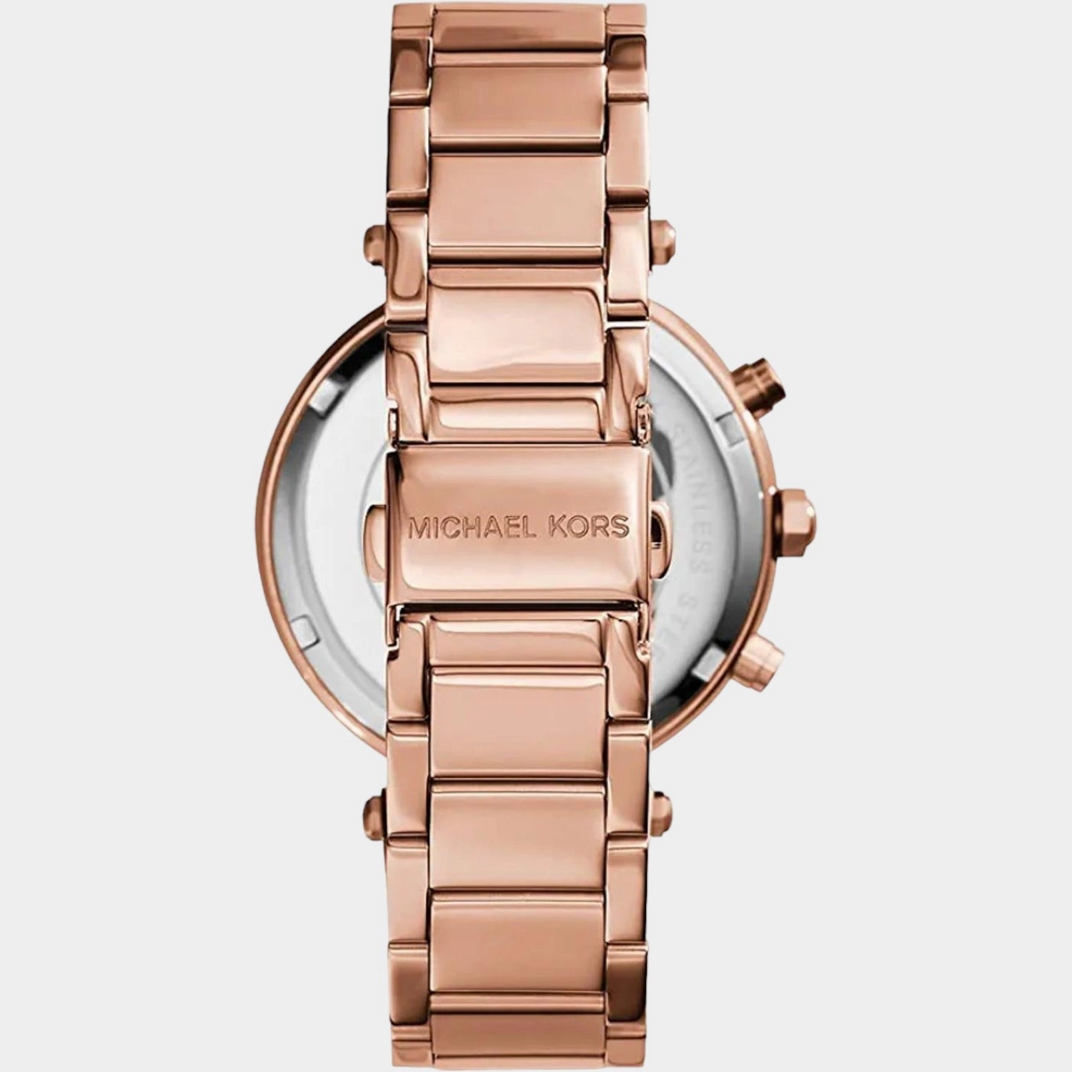 Women's White Stainless Steel Chronograph Watch MK5491