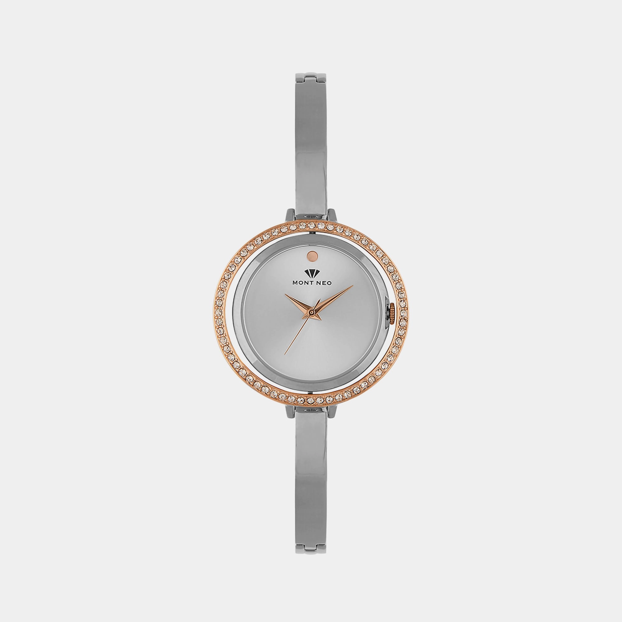 Women Silver Analog Stainless Steel Watch 2012T-M1303