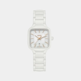 Women White Analog Ceramic Watch R27072012