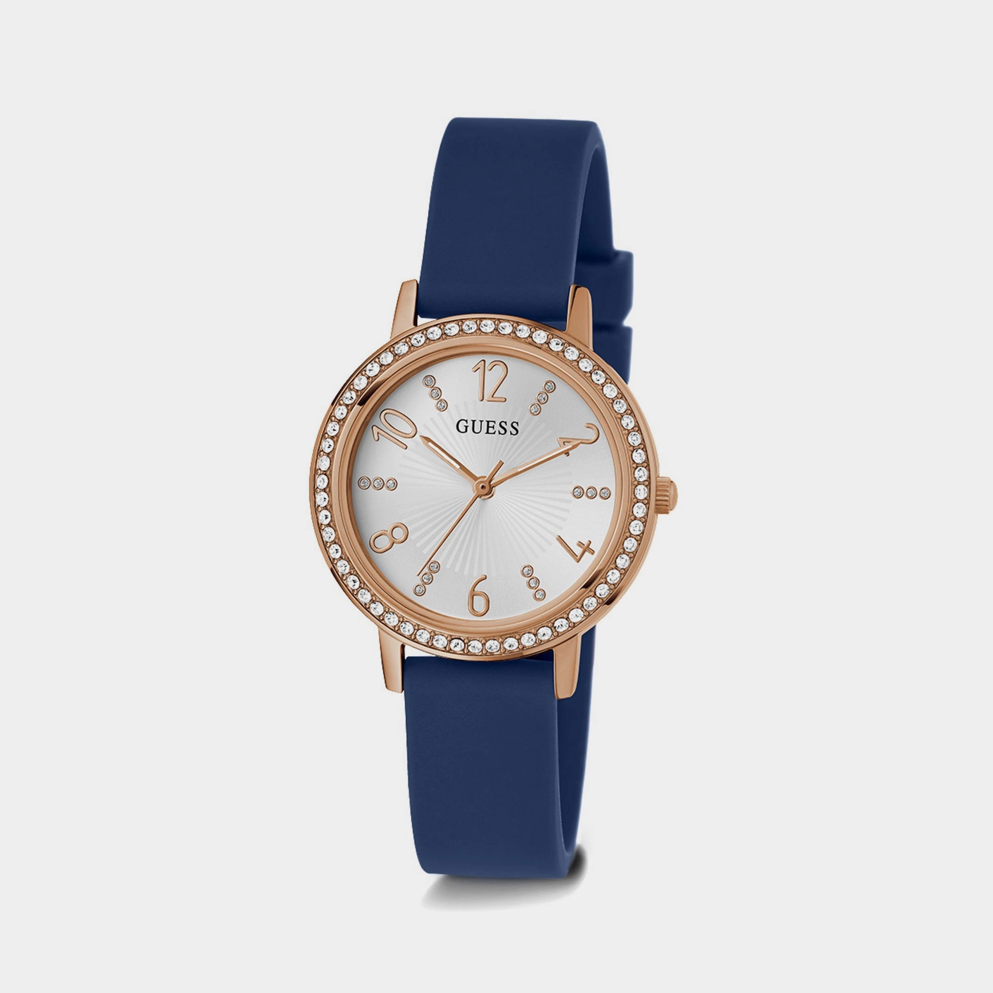 Women White Analog Leather Watch GW0591L1