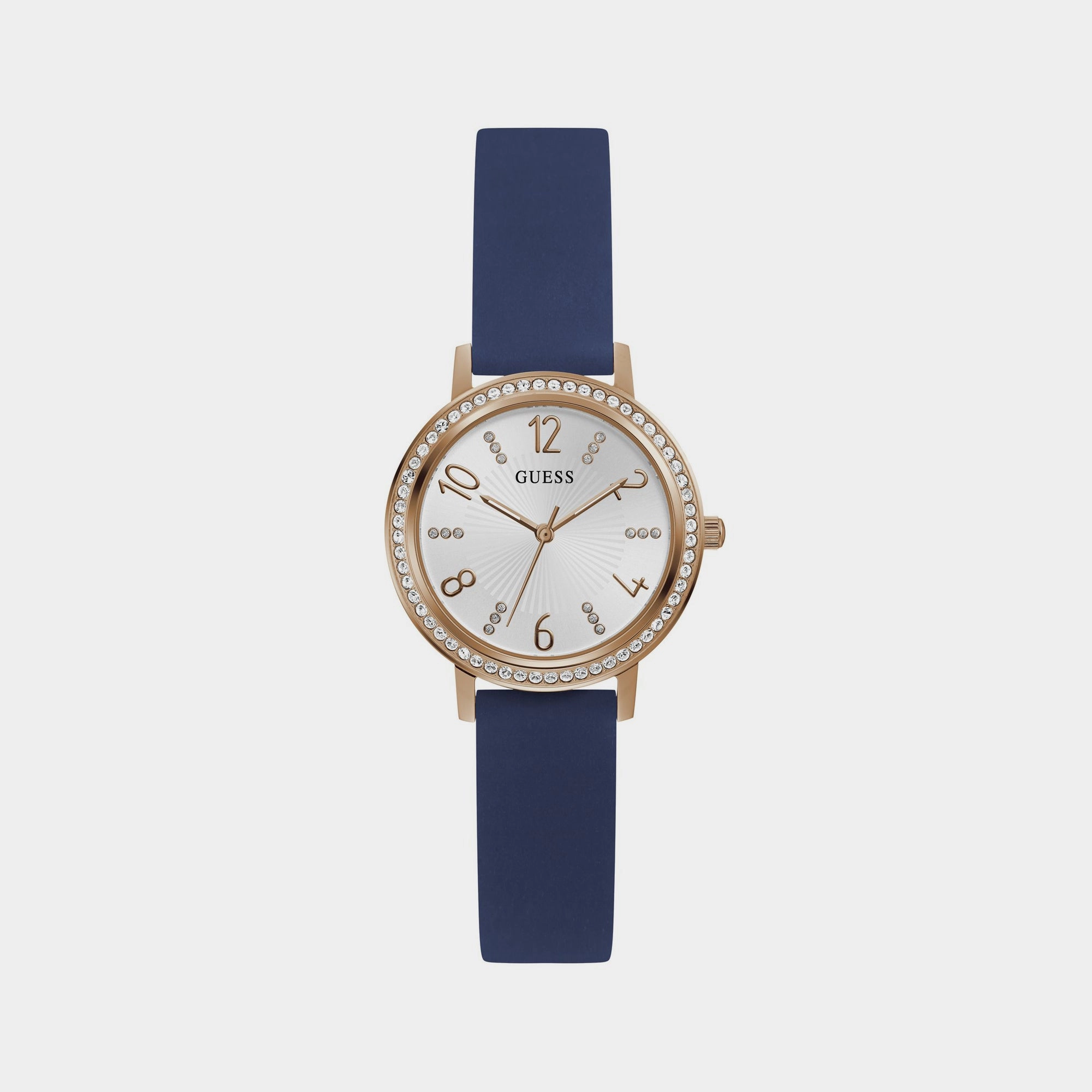 Women White Analog Leather Watch GW0591L1