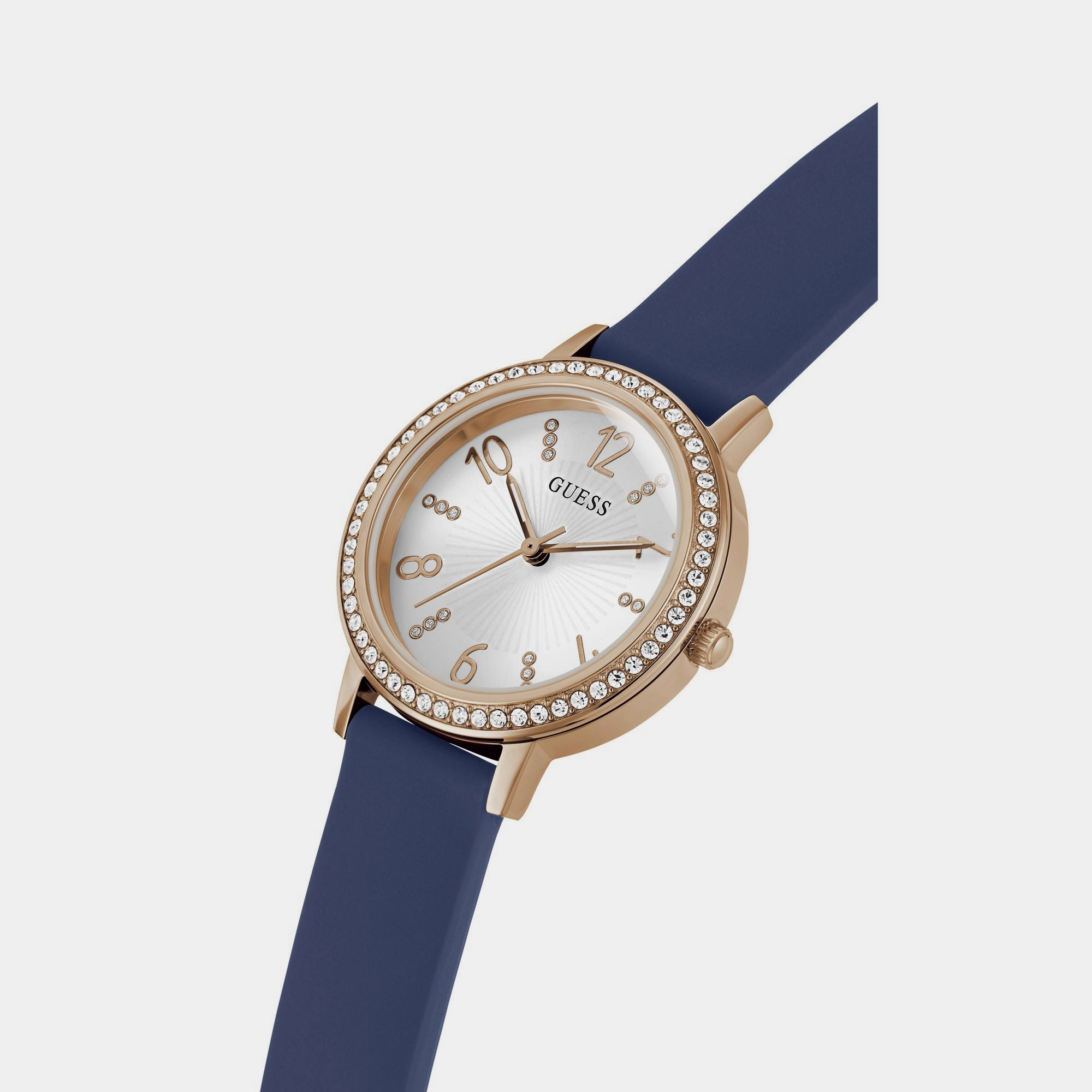 Women White Analog Leather Watch GW0591L1