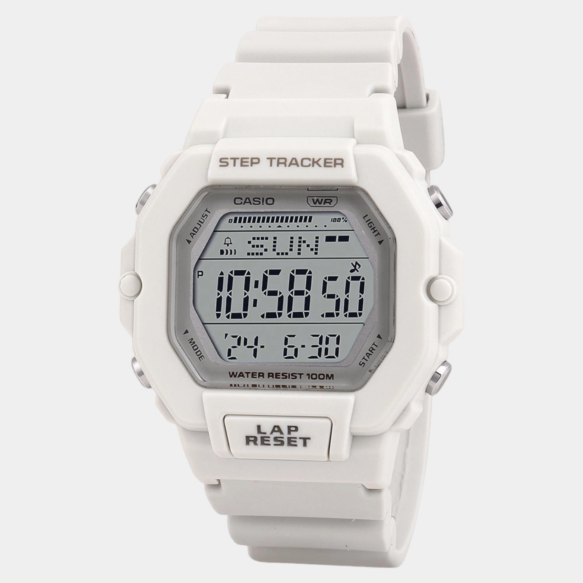 Youth Unisex Quartz White Dial Digital Resin Watch LWS-2200H-8AVDF D318