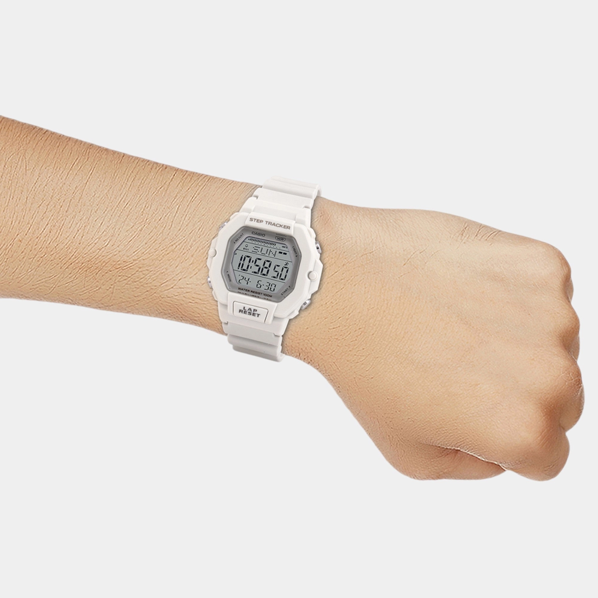 Youth Unisex Quartz White Dial Digital Resin Watch LWS-2200H-8AVDF D318