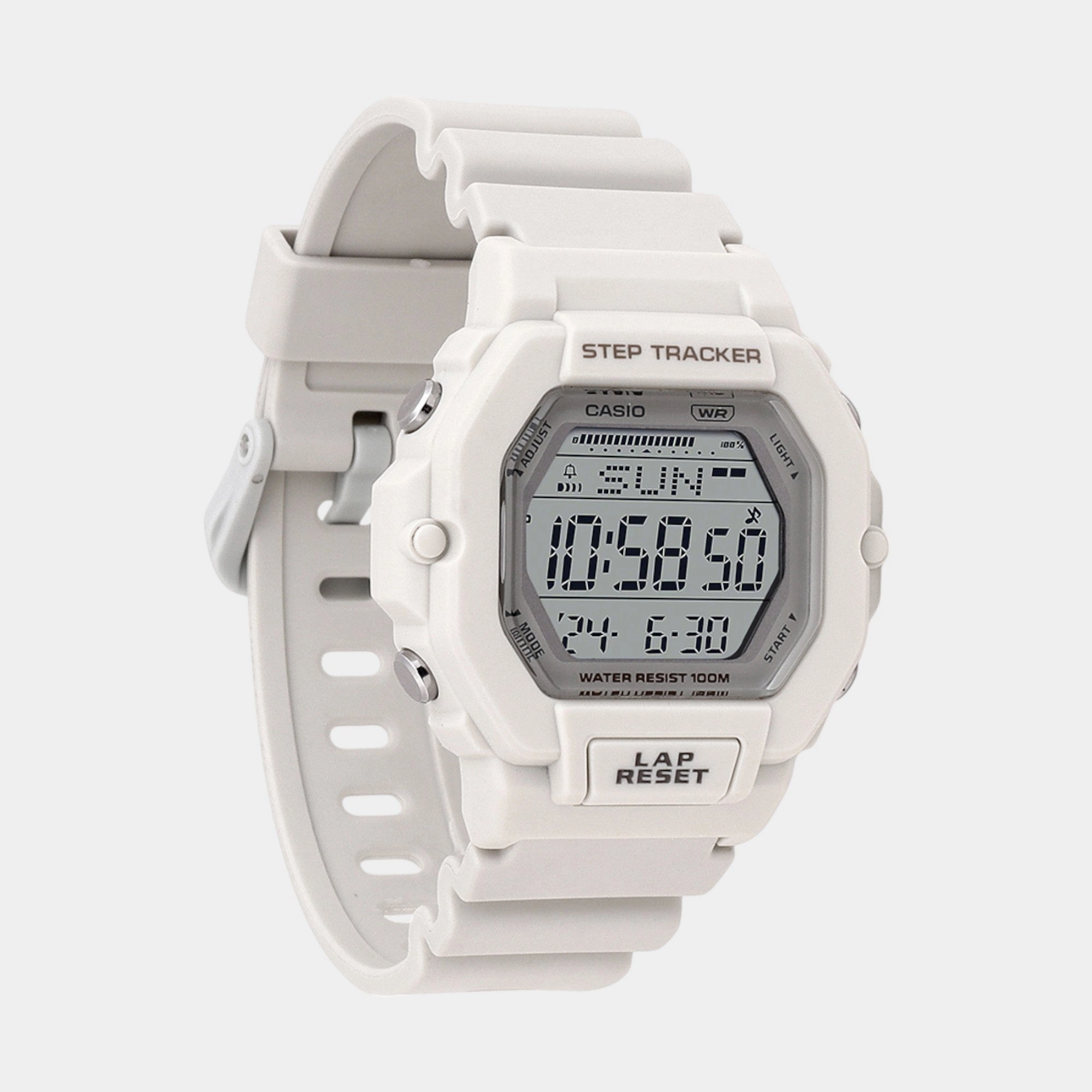 Youth Unisex Quartz White Dial Digital Resin Watch LWS-2200H-8AVDF D318